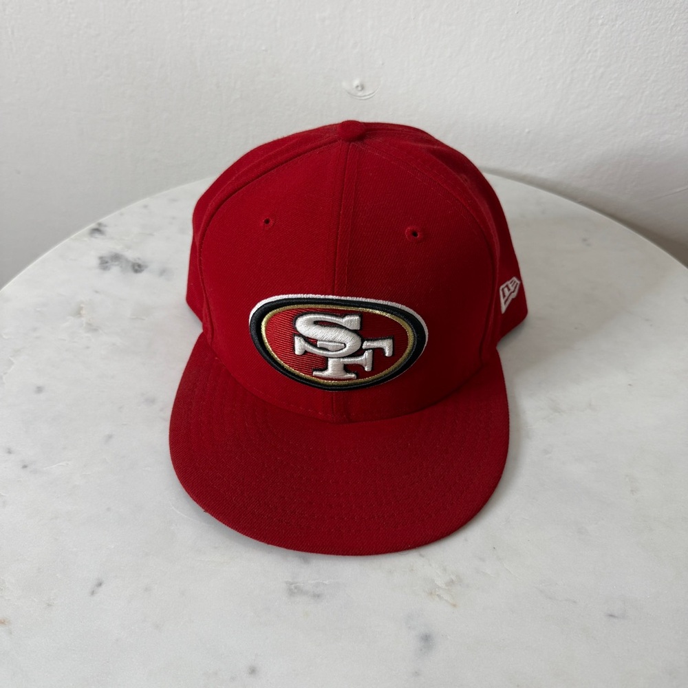 Men's San Francisco 49ers New Era Scarlet Red Main 59FIFTY Fitted Hat